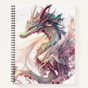Dragon Portrait Animal Painting Wildlife Outdoors Notebook