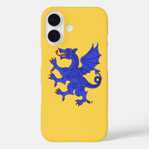 Dragon Rampant Azure iPhone 16 Case