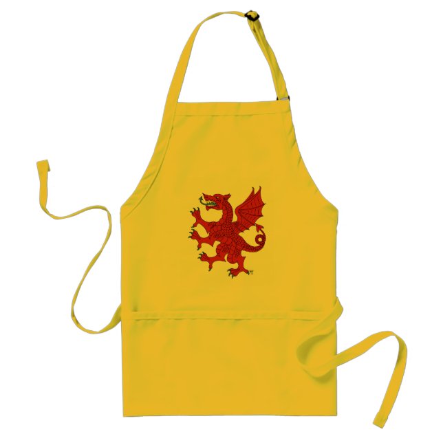 Dragon Rampant Gules Standard Apron (Front)