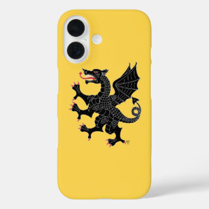Dragon Rampant Sable iPhone 16 Case