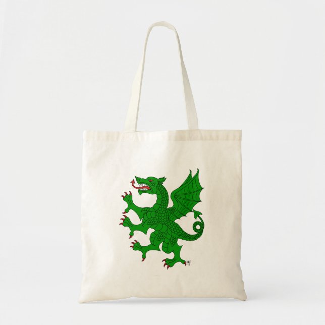 Dragon Rampant Vert Tote Bag (Front)