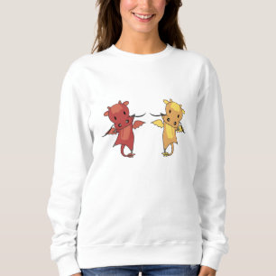 Dragon Red And Yellow Dragon Fairy Tale Fantasy Sweatshirt
