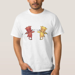 Dragon Red And Yellow Dragon Fairy Tale Fantasy T-Shirt