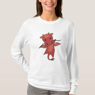 Dragon Red Fairy Tale Cute Animals For Kids T-Shirt