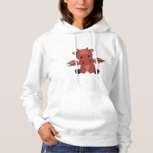Dragon Red Fairy Tale Fantasy Cute Animals Hoodie