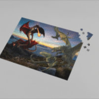 Dragon Red Green Battle Fantasy