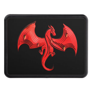 Dragon Red Trailer Hitch Cover