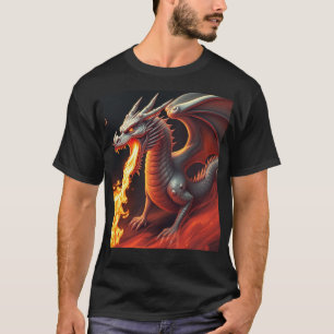 DRAGON releasing fire from its mouth T-Shirt