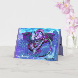 Dragon Reptile Monster Beast Blessing Birthday Card