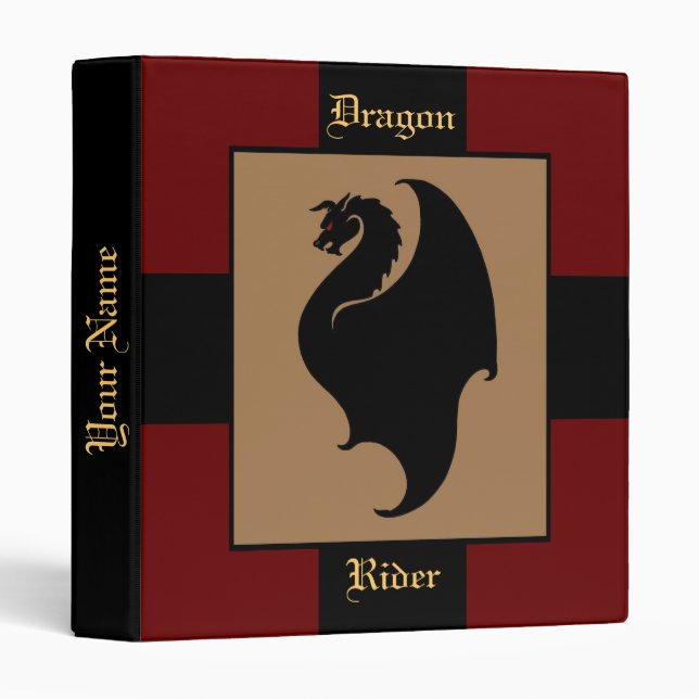 Dragon Rider Back to School Avery Binder (Front/Spine)