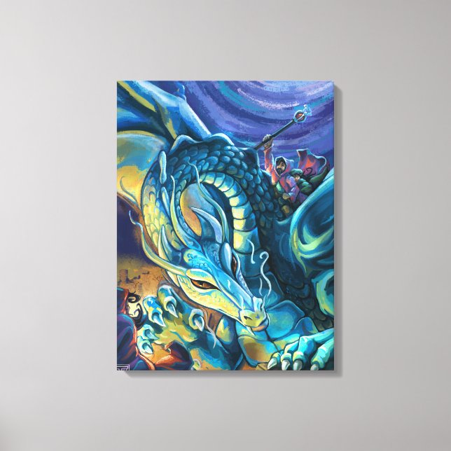 Dragon Rider Poster Canvas Print (Front)