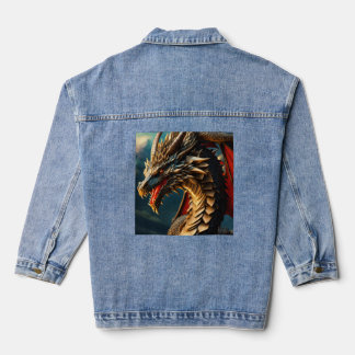 Dragon Rise Denim Veste - Puissance dans chaque fi