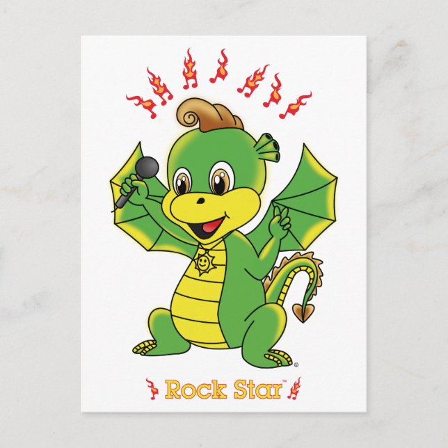 Dragon Rockstar™ Post Cards (Front)
