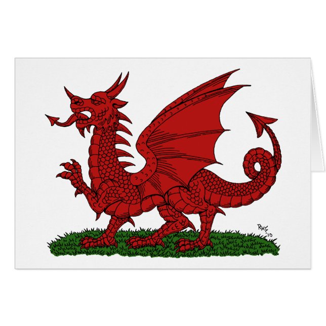 Dragon rouge du Pays de Galles (Devant Horizontal)