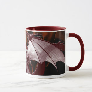 Dragon rouge et Flames Imaginaire Mug