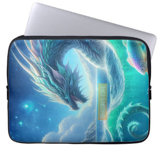Dragon’s Cove Ocean Scene — Fantasy Dragon  Laptop Sleeve