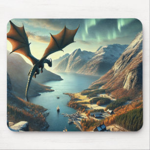 Dragon’s Journey – Epic Fantasy Landscape Mouse Pad