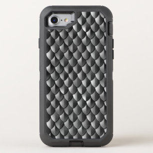 Dragon Scale Armour Black OtterBox Defender iPhone 8/7 Case