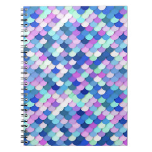 "Dragon Scales" - blue, orchid and lavender Notebook