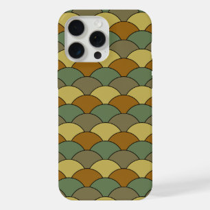 Dragon Scales, Fans, Waves, Seigaiha, Camouflage iPhone 15 Pro Max Case