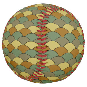 Dragon Scales, Fans, Waves, Seigaiha, Camouflage Softball