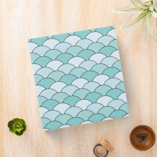 Dragon Scales, Fans, Waves, Seigaiha, Orange Binder