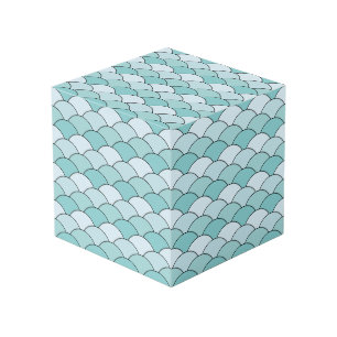 Dragon Scales, Fans, Waves, Seigaiha, Orange Cube