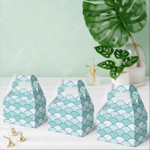 Dragon Scales, Fans, Waves, Seigaiha, Orange Favor Box