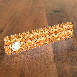 Dragon Scales, Fans, Waves, Seigaiha, Orange Nameplate