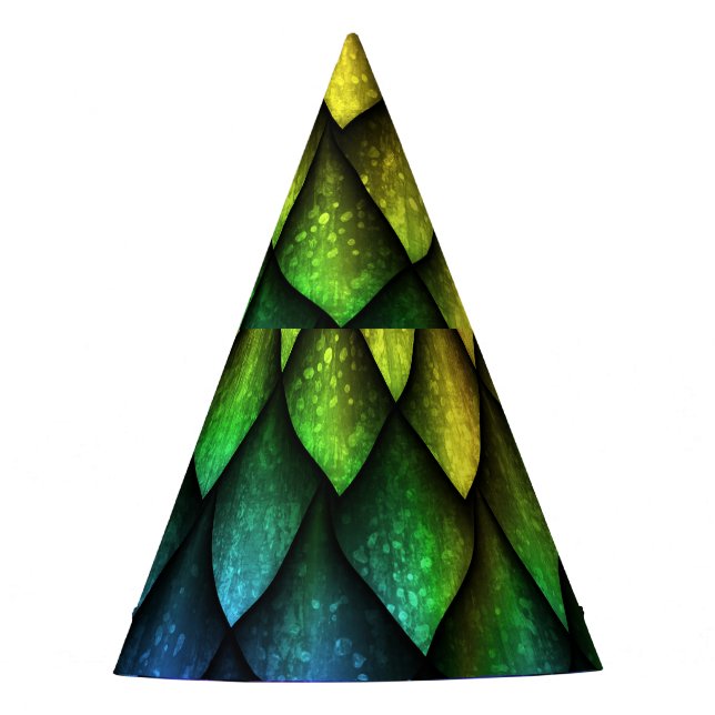 Dragon scales seamless 3D texture. Party Hat (Front)