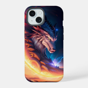 Dragon Scape Fire Night iPhone 15 Case