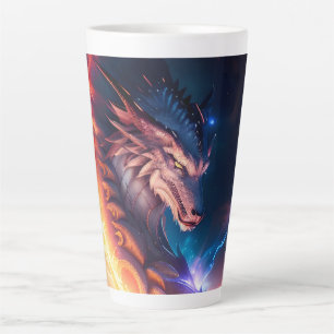 Dragon Scape Fire Night Latte Mug