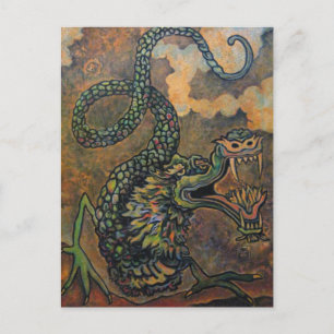 Dragon Scroll, Carte postale Art Japonais