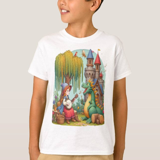 Dragon Serenade By A Mystical princess T-Shirt (Front)