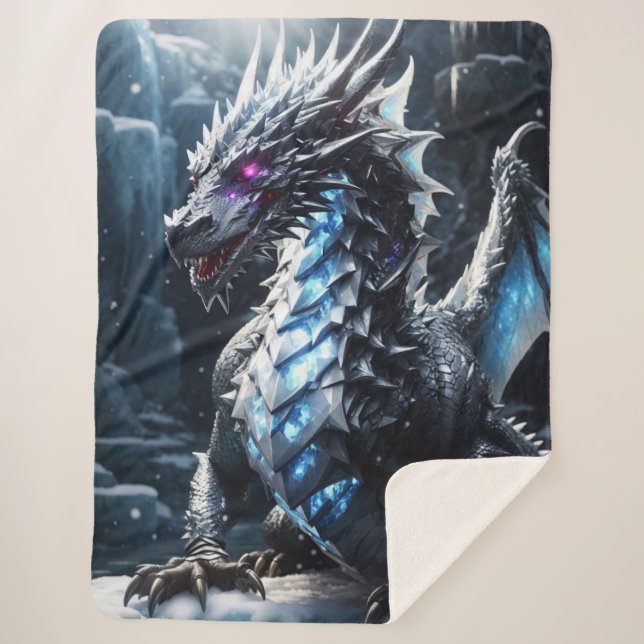 Dragon  sherpa blanket (Front)