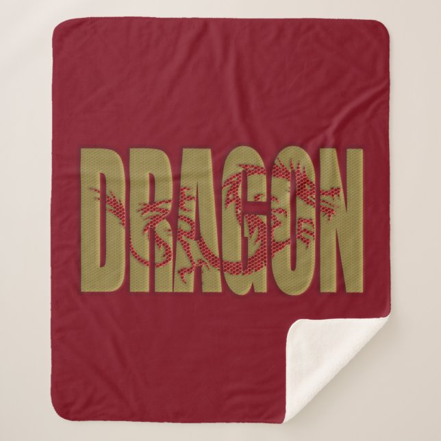 dragon sherpa blanket (Front)