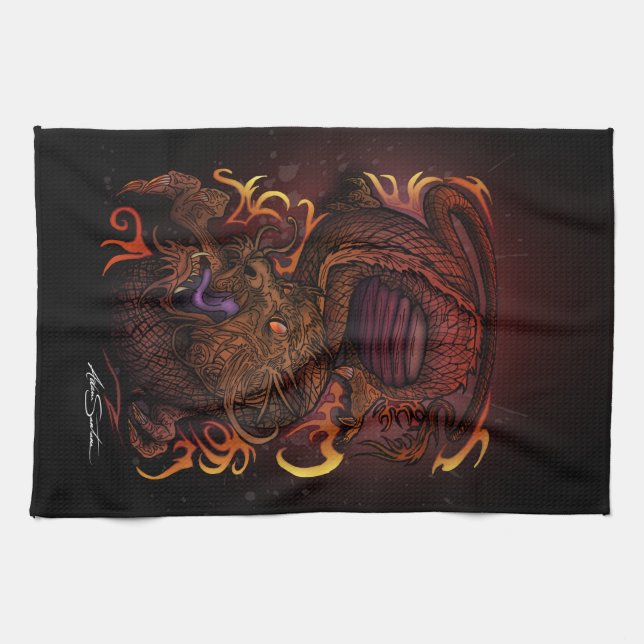 Dragon (Signature Design) Kitchen Towel (Horizontal)
