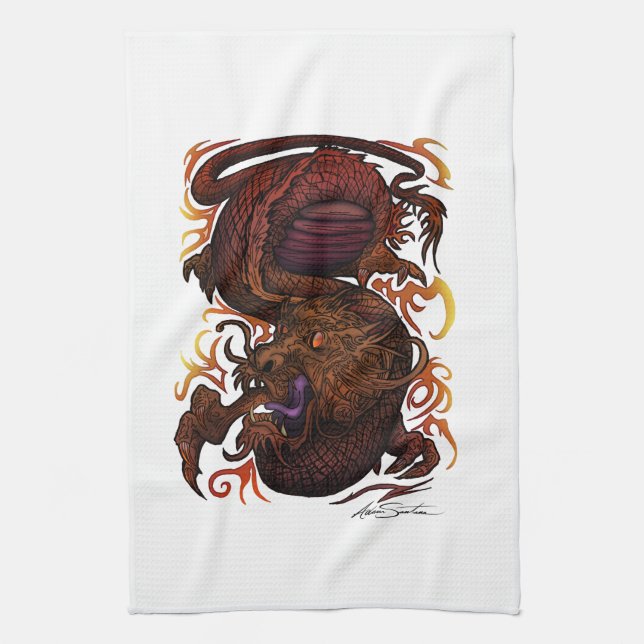 Dragon (Signature Design) Kitchen Towel (Vertical)