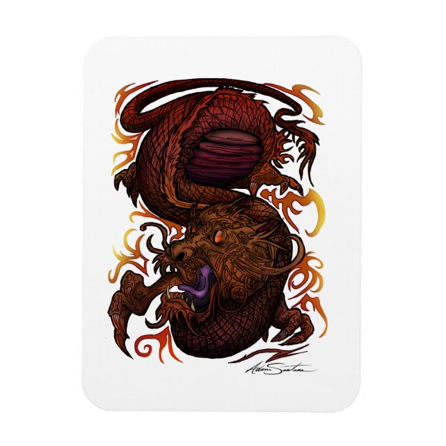 Dragon (Signature Design) Magnet (Vertical)