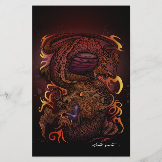 Dragon (Signature Design) Stationery (Front)