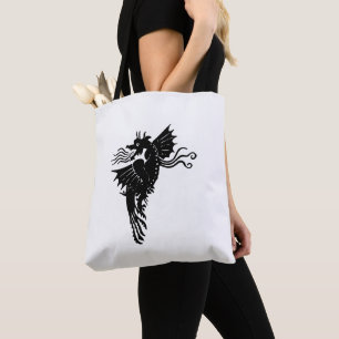 Dragon Silhouette Spirit Animal Emblem Sac fourre-