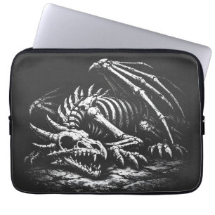 Dragon Skeleton — by BurnsInHell Laptop Sleeve