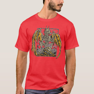 Dragon Skeleton Vintage Fantasy Lover T-Shirt