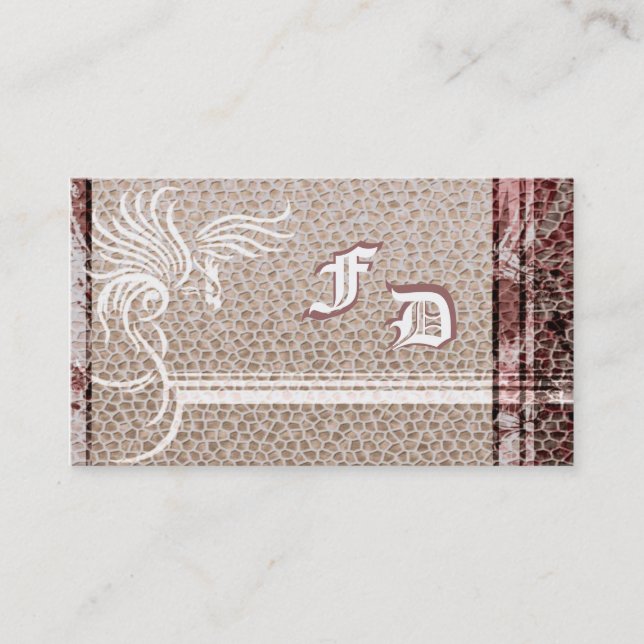 Dragon Skin Thunderbird Business Card (Front)