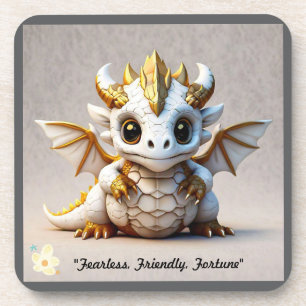 "Dragon Skull Illustration" Coaster