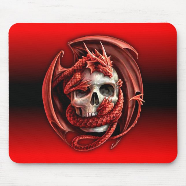 dragon skull mousemat mouse pad (Front)