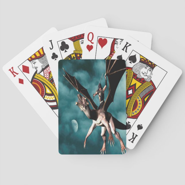 Dragon Sky Warrior Playing Cards (Back)