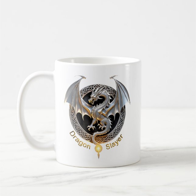 Dragon Slayer Coffee Mug (Left)