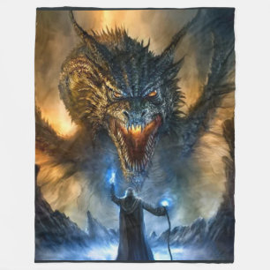 DRAGON SLAYER FLEECE BLANKET