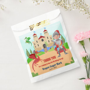 Dragon Slayer Knight Boy Birthday Party Favour Bag